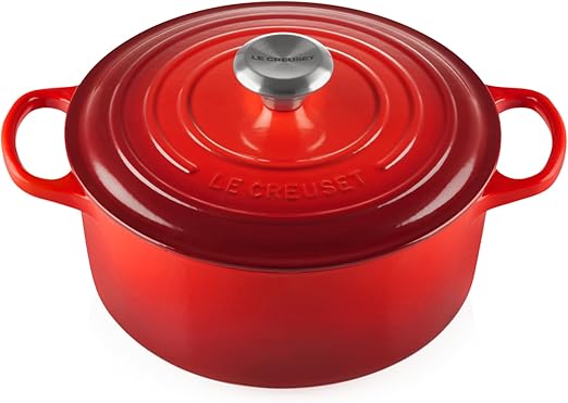 Le Creuset Cocotte redonda de hierro fundido 24 cm cereza